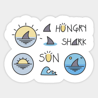 Hungry Shark Sticker